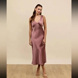 Park & Fifth Pink Satin Bridesmaids Dress “Fremont Dress”